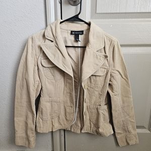 INC Size Small Cream Jacket